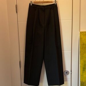 Classic charcoal pinstripe women's  trousers dress pants